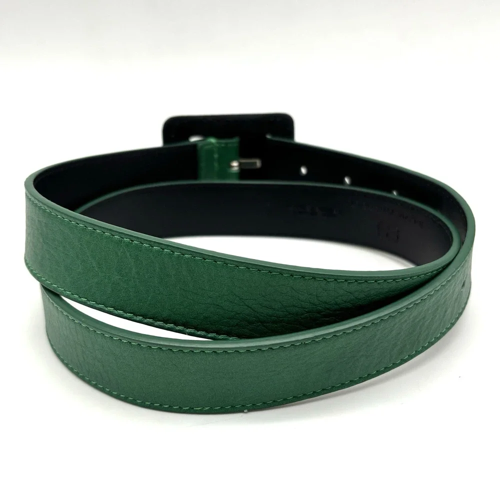 NEW B-Low the Belt Ana Vibrant Mini Kelly Green Leather Waist Belt S 28-34 Italy